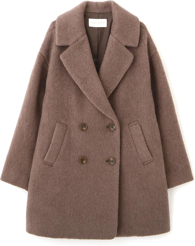 【美品】プロポーション　ショートシャギーコート 61IZsqimDhL.jpg